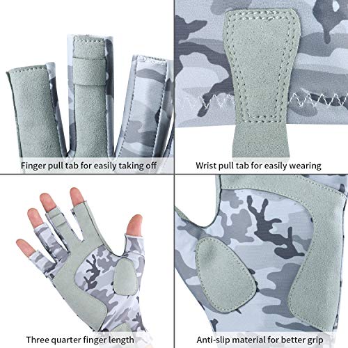 image for Magreel UV Protection Fishing Gloves for Men Women, UPF50+ Sun Protect