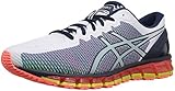 ASICS Men's Gel-Quantum 360 CM running Shoe, White/Dark Navy/Safety Yellow, 10 M US
