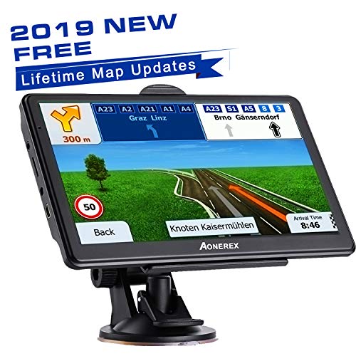 car GPS Navigation 7 inch HD Universal GPS Real Voice Spoken Turn-by-Turn Direction Reminding 8 GB ROM 256 MB Global Navigation Satellite System - Newest Map + Lifetime Free Updates - Thumbnail 7