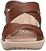 crocs Women's A-Leigh Crisscross W Wedge Sandal, Hazelnut/Chai, 7 M US