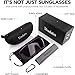 Verdster Casual Oversized Shield Sunglasses For Men - Matte Black Frame Wraparound Terminator Shades - Great for Driving & Beach use - Accessories Included