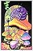 ERGOUP Poster Revolution Alice in Wonderland Dreaming Flocked Blacklight Poster Art Print 23 x 34in