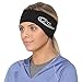 TrailHeads Womens Ponytail Headband - Moisture Wicking Hair Headband for Running, Winter, Workout - Athletic Headband Women - Black/Reflective Silver
