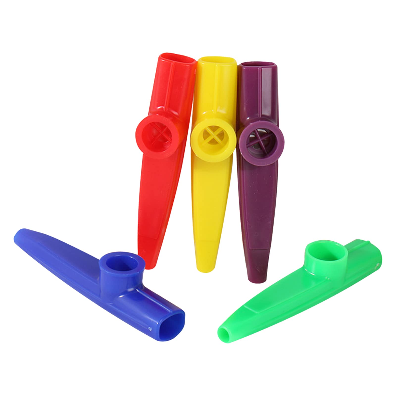 5 Pcs Plastic Kazoos Musical Instruments Kazoo Children's Musical Instruments Colored Kazoos for Kids Instrumental Accompaniment