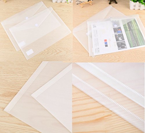 LANGSHOP Letter A4 Accordion Folder Expanding File Organizer 5 Pockets with 2 Transparent File Holders (Pink)