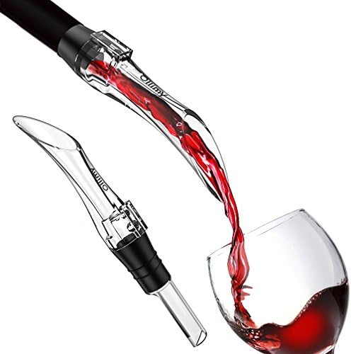 Wine Aerator Decanter Pourer Ollimy Aerating Decanter Spout Filter Diffuser for Red Wine Accessories Gift