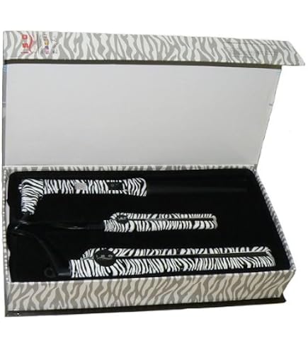 ISO Flat Iron Hair Straightener Red Zebra Print ISO Beauty | Spectrum Pro White Zebra main image 3