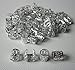 Mixed Dread Lock Dreadlocks Gold and Silver Plated Beads Metal Cuffs Hair Decoration Filigree Tube 6mm 24 Pcs