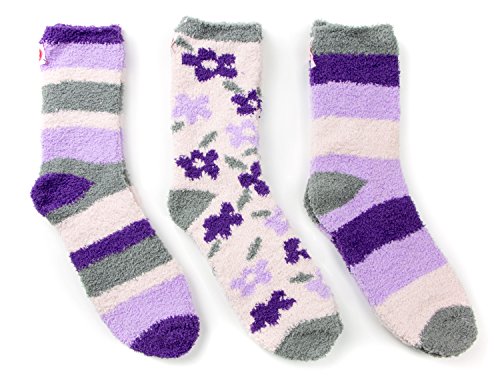 Red BeneWomen's Designer Colors Fuzzy Socks