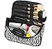 Women Cosmetic Bag With Zipper and Mirror,PortableFun Makeup Case Organizers Toiletry Kit Pouch