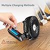 EasyAcc-Handheld-Electric-USB-Fans-Mini-Portable-Outdoor-Fan-with-Rechargeable-2600-mAh-Foldable-Handle-Desktop-for-Home-and-Travel-Black EasyAcc Handheld Electric USB Fans Mini Portable Outdoor Fan with Rechargeable 2600 mAh Foldable Handle Desktop for Home…