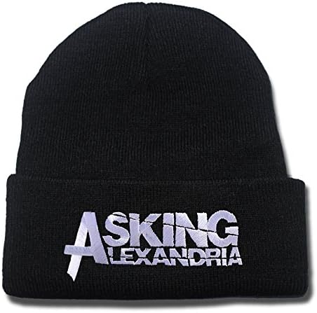 Asking Alexandria Band Logo Beanie Fashion Unisex Embroidery Beanies Skullies Knitted Hats Skull Caps