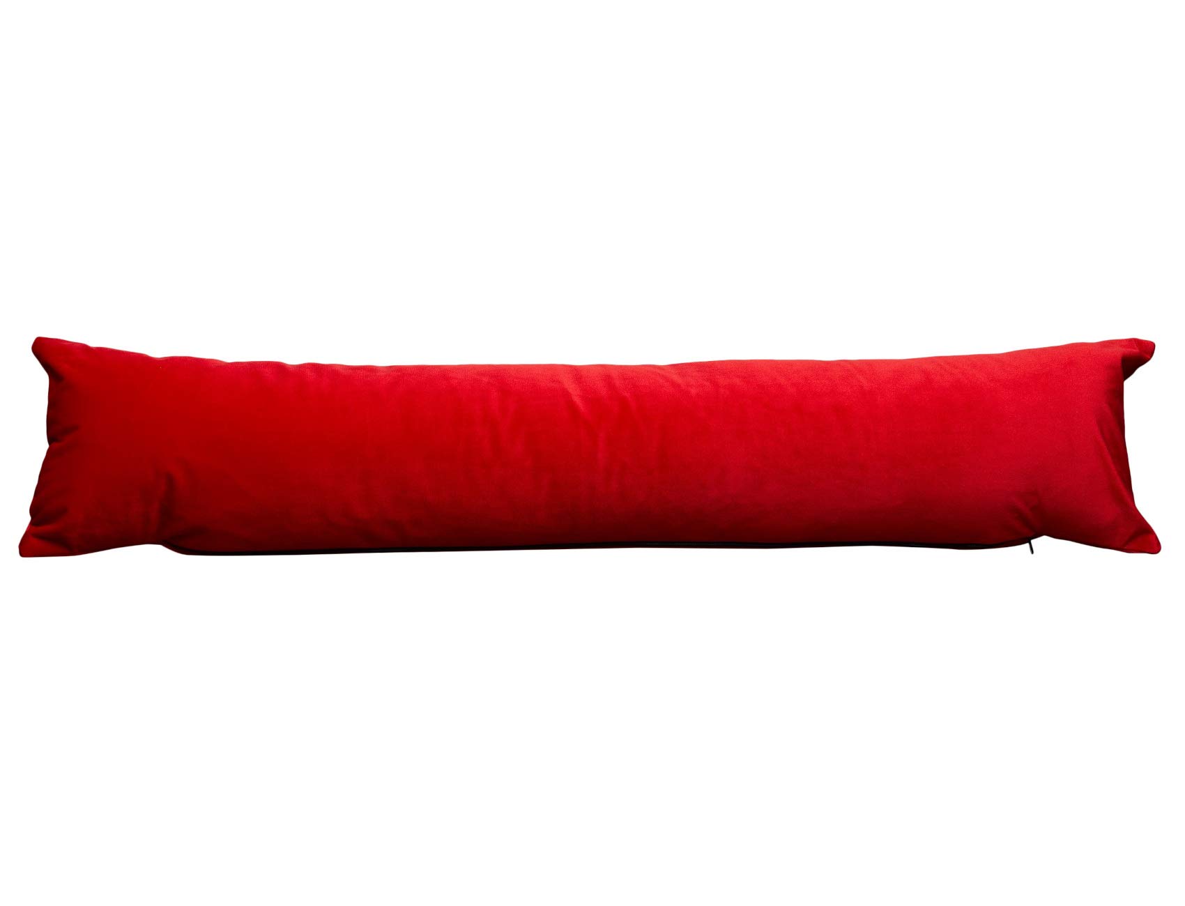 mFabrics Pack of 1 Hollowfibre Filled Draught Excluder Draft Insulator for Door Bottom Size: 90x18cm (Red)