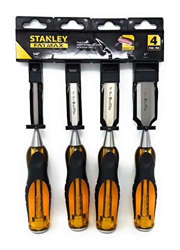 Stanley FATMAX 4 Piece Woodworking Chisels Set and Tesadorz Microfiber Towel Bundle