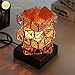 Greenclick Himalayan Salt Lamp Pink Rock Salt Lamps Night Light, Himalayan lonic Natural Salt Crystal Light Lamp with Wooden Base,Dimming Switch & UL-Listed Cord Best Gift Idea