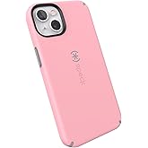 Speck iPhone 13 Case - Drop Protection & Scratch Resistant, Built for MagSafe for iPhone 13 Cases - Dual Layer Case, Slim Design Case for iPhone 13 - Rosy Pink, Cathedral Grey CandyShell Pro