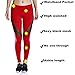 TALACCA Workout Sport Leggings High Waist Black Mesh Capri Yoga Pants with Pocket for Women