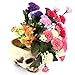 Resin Halloween Skull Head Flower Pot Planter Scene Decoration Candy Bowl