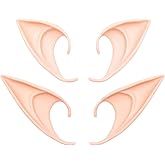 GREAT&amp;LUCKY Cosplay Fairy Pixie Elf Ears - Soft Pointed Tips Anime Party Dress Up Costume Masquerade Accessories for Halloween Christmas Party ,2 Pair