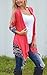 Relipop Women Winter 3/4 Sleeve Irregular Printing Stitching Cardigan Jacket