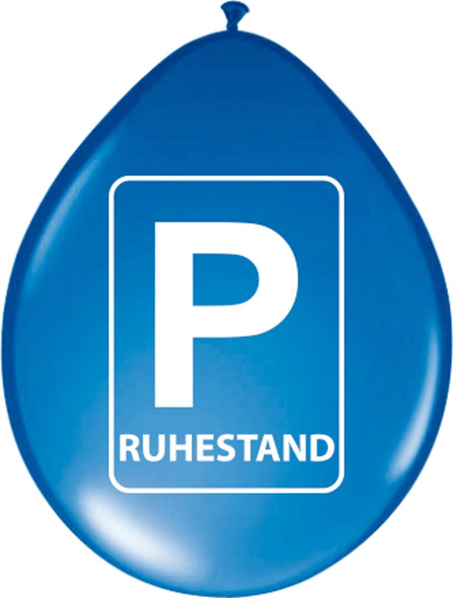 Folat - Retirement Balloons 'Ruhestand' - Blue - 8 pieces - Image 3