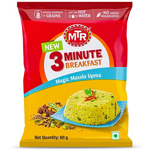 MTR 3 Mins Breakfast Magic Masala Upma Pouch 60g