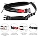 2D LOGISTIC Hands Free Dog Leash for Running & Walking - Two Pouches. Premium Retractable Reflective Bungee Leash, Medium and Large Dogs
