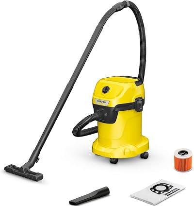Kärcher WD 3 Wet Dry Vacuum Cleaner 1000W 17L Plastic Container Blowing Function