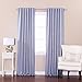 Best Home Fashion Thermal Insulated Blackout Curtains - Back Tab/ Rod Pocket - Grey - 52