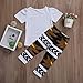 Magical Baby Little Girls Never Grow Up T-Shirt and Maple Leaves Pants Outfit (120(4-5Y))
