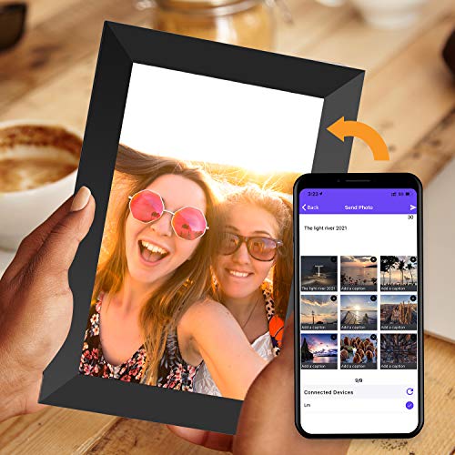 Jeemak Digital Picture Frame 7 inch WiFi Photo Frame with IPS Touch