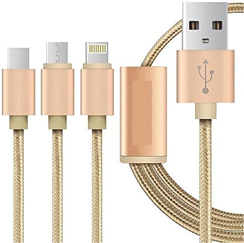 Colorful Plug Micro 3 in 1 USB Cable for iPhone 6 6s Plus 5s iPad for Xiaomi/Huawei/Samsung/Meizu Phone Data Line cables