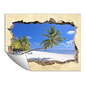 Wall Paper Small Wall Mural Creative 3D Photo Wall Art Removable Wall Decoration for Bedroom Living Room - 24x32 inches