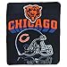 NFL Chicago Bears Gridiron Fleece Throw, Blue, 50