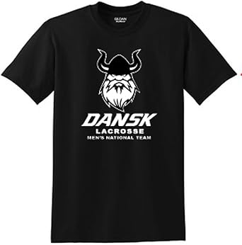 Lhv Gear Nation Denmark Lacrosse T Shirt Gorm Black White At Amazon Men S Clothing Store