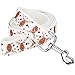 ITERY Christmas Cheer Strong Durable Dog Leash Strap for Puppy Pet-6 Feet Long, 1 Inch Wide (White Elk)
