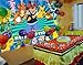 Cartoon Animals Photography Backdrop for Children Boys Happy Birthday Supplies Party Banner 7x5ft Vinyl Photo Background Blue Stripes Baby Shower Cake Table Decoration Photo Booth Studio Props