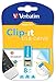 Verbatim 8GB Clip-it USB Flash Drive, Blue 43934