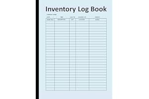 Inventory Log Book: Small Business Inventory Tracker