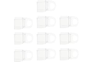 U Style Clear Curtain Clips 10 Pcs Roller Shades Pull Handles Universal Home Decor Access Curtain Rings