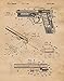 Classic M9 92 FS Pistol Patent Prints, 1 (11x14) Unframed Photos, Wall Art Decor Gift for Home Beretta Firearms Office Gears Ammo Garage Shop Student Teacher Coach Cowboys Target Range Instructor Fan