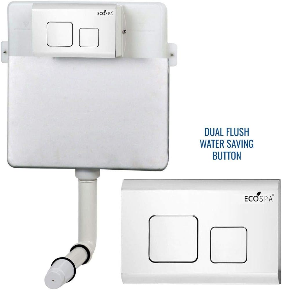 ECOSPA Universal Slim Concealed 3L/6L Insulated Cistern for a WallHung WC or Back to Floor