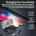 True Wireless Earbuds Bluetooth 5.0 Auto Pairing Wireless Earphones IPX7 Waterproof Sport Bluetooth Headphones with 3500Mah Charge Case and Mic HD Calls Noise Reduce Earbuds for iPhone Android Black
