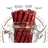 Keto Sugar Free Grass-Fed Beef Snacks Sticks Non-GMO Gluten Free MSG Free Nitrate Nitrite Free Paleo Healthy Natural Meat Sticks