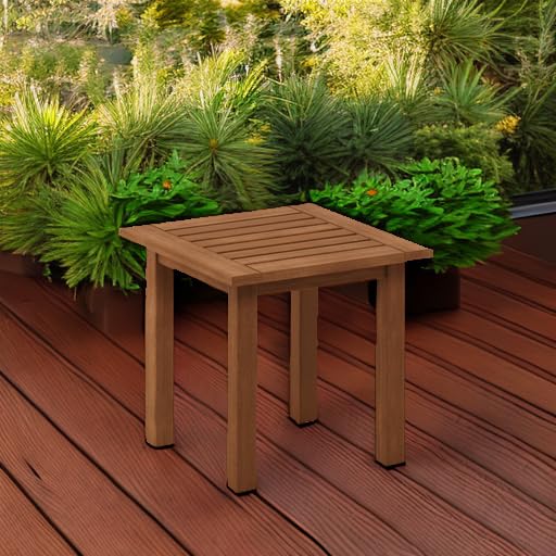 Furinno Tioman Patio Tables, Wood, Natural, One Size