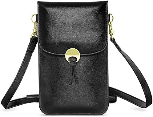 MoKo Compatible with Cell Phone Bag, Multi-Pocket Crossbody Pouch with Shoulder Strap Fits iPhone SE 2020/11 Pro/11/11 Pro Max/Xs Max/XR/Xs/X, Galaxy Note 10/Note 10 Plus/S10e/S10/S10 Plus - Black 1 MoKo Compatible with Cell Phone Bag, Multi-Pocket Crossbody Pouch with Shoulder Strap Fits iPhone SE 2020/11 Pro/11/11 Pro Max/Xs Max/XR/Xs/X, Galaxy Note 10/Note 10 Plus/S10e/S10/S10 Plus - Black