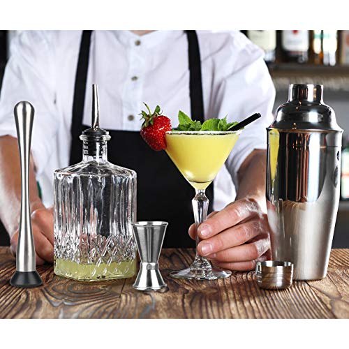 Hossejoy Premium-Cocktail Shaker Barkeeper Kit -13 Stück Bar-Werkzeug-Set mit stilvollem Bambus steht,umfasst Barkeeper… – Bild 8