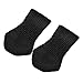 Furniture Socks, Outgeek 24 Pack Knitted Furniture Feet Socks Chair Leg Floor Protectors (Black)