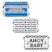 Nautical Ahoy Baby Shower Miniatures Candy Bar Wrapper Stickers (Set of 54)