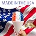 100 Paper Snow Cone Cups, 6 OZ Disposable Funnel Wax Coated Shaved Ice Cups